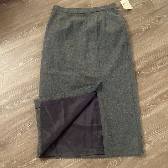 NWT Woolblend requirements pencil skirt front slit size 14 ❤️ - Picture 2 of 16